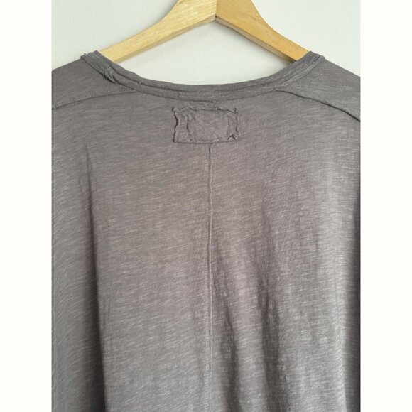 Free People We The Free Effie Twofer Layered Lace Top Size S Gray Boho Grunge - Picture 10 of 14